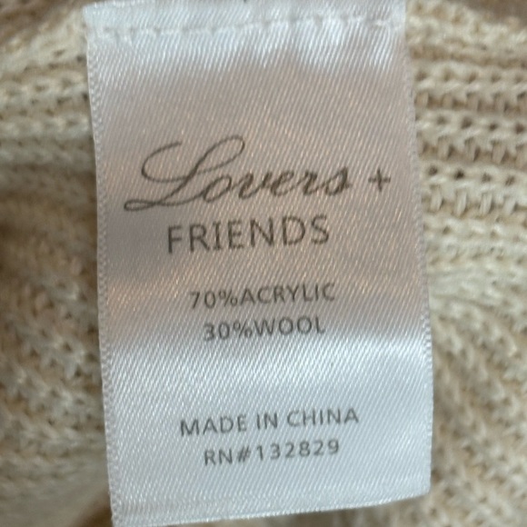 Revolve lovers + friends Keeney wool blend crochet knit distress Dress size xxs - Picture 10 of 15